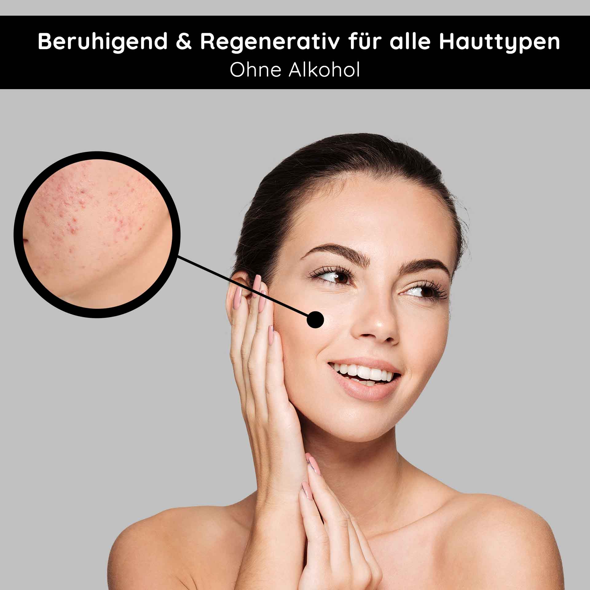 RAU Tonic alcohol-free 50 ml - Gesichtswasser mit Brennnessel-Extrakt Kopf, Person, Gesicht, Erwachsener, Frau
