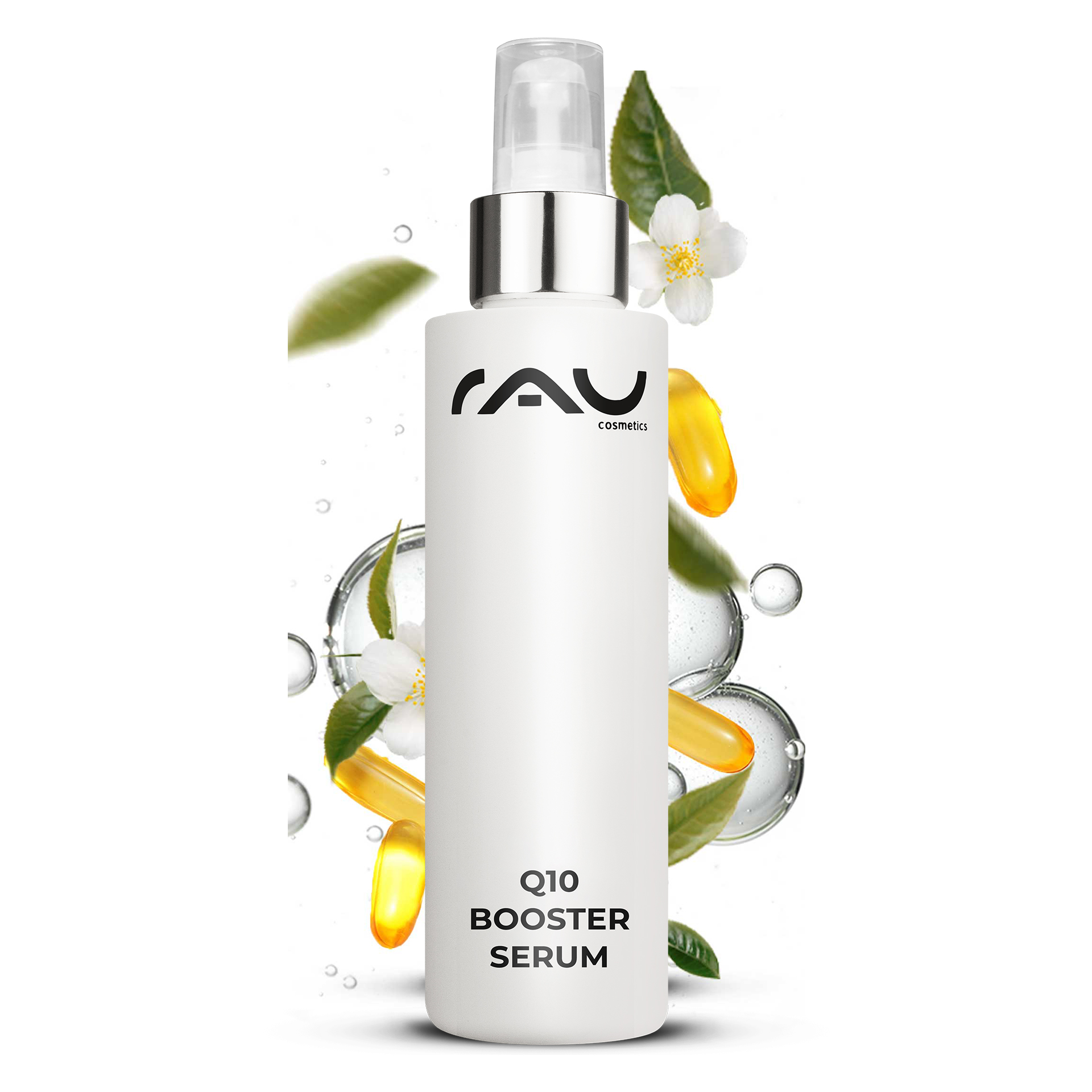 Q10 Booster Serum 100 ml - mit Hyaluron, Q10 & Lecithin Flasche, Kosmetik, Parfüm, Lotion