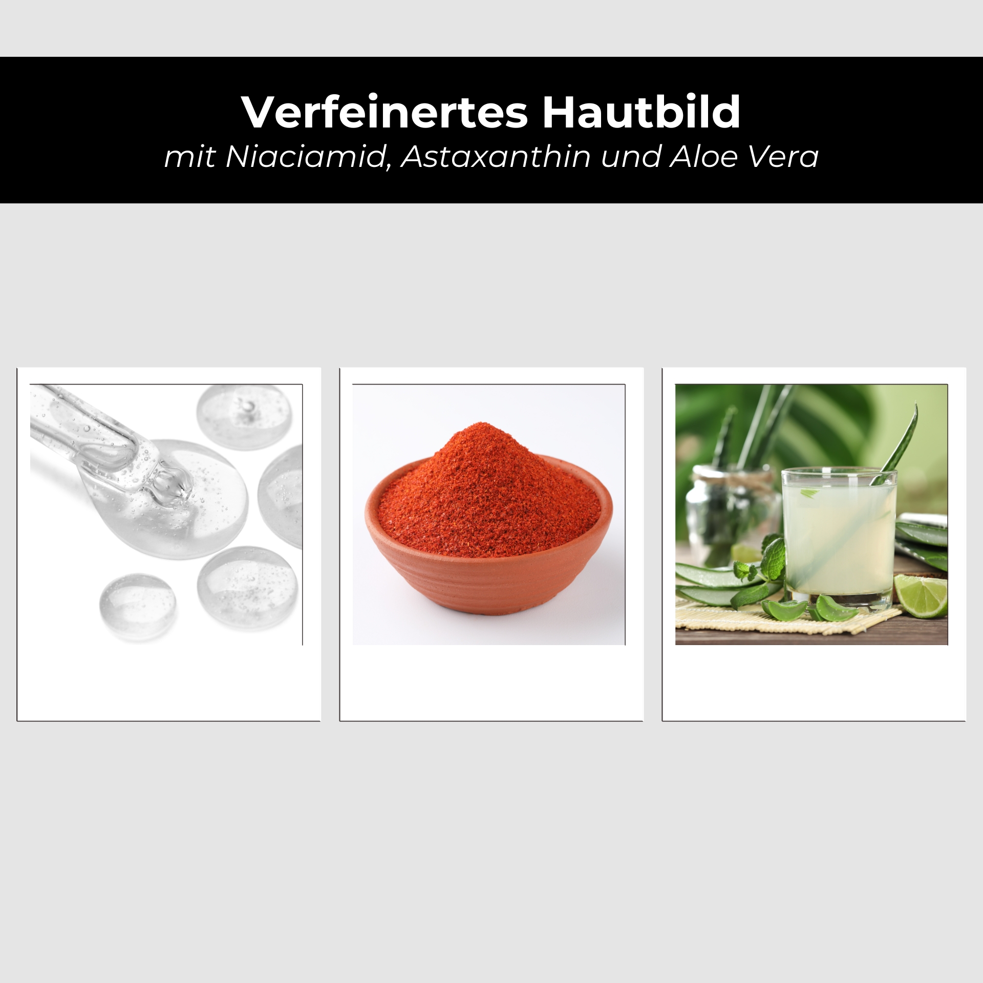 Niacinamide & Astaxanthin Serum 100 ml mit 10% Niacinamid & 1% Zink PCA
