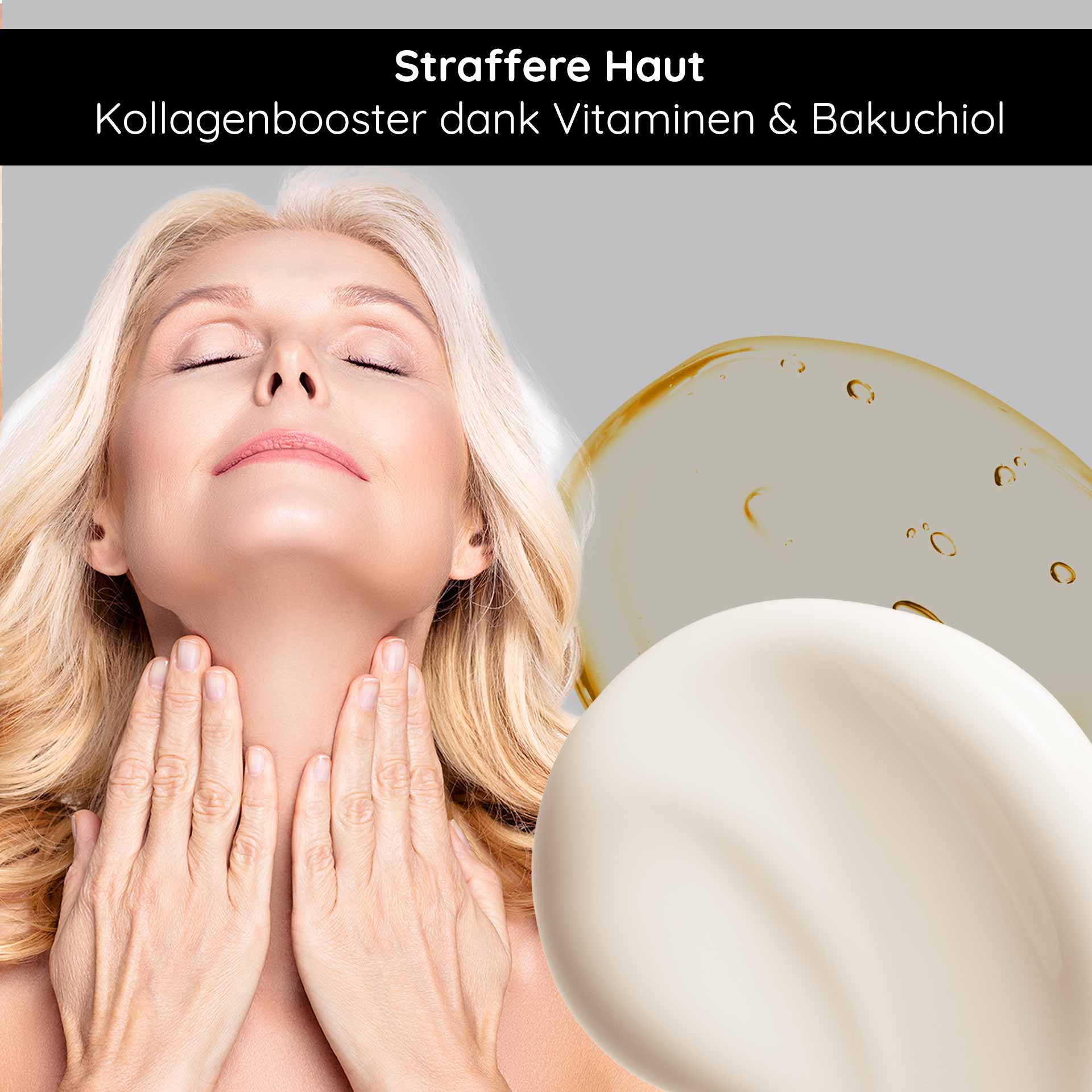 Bakuchiol Neck- & Dekolletee  Fluid 50 ml Gel bei Halsfalten Bakuchiol Neck- & Dekolletee  Fluid 50 ml Gel bei Halsfalten